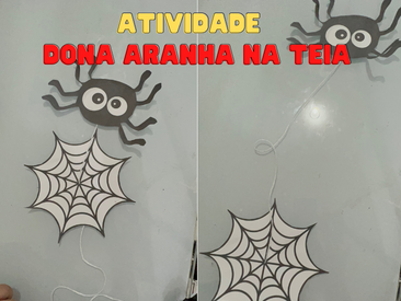 Atividade Dona Aranha Na Teia Professora Carolina Palhas