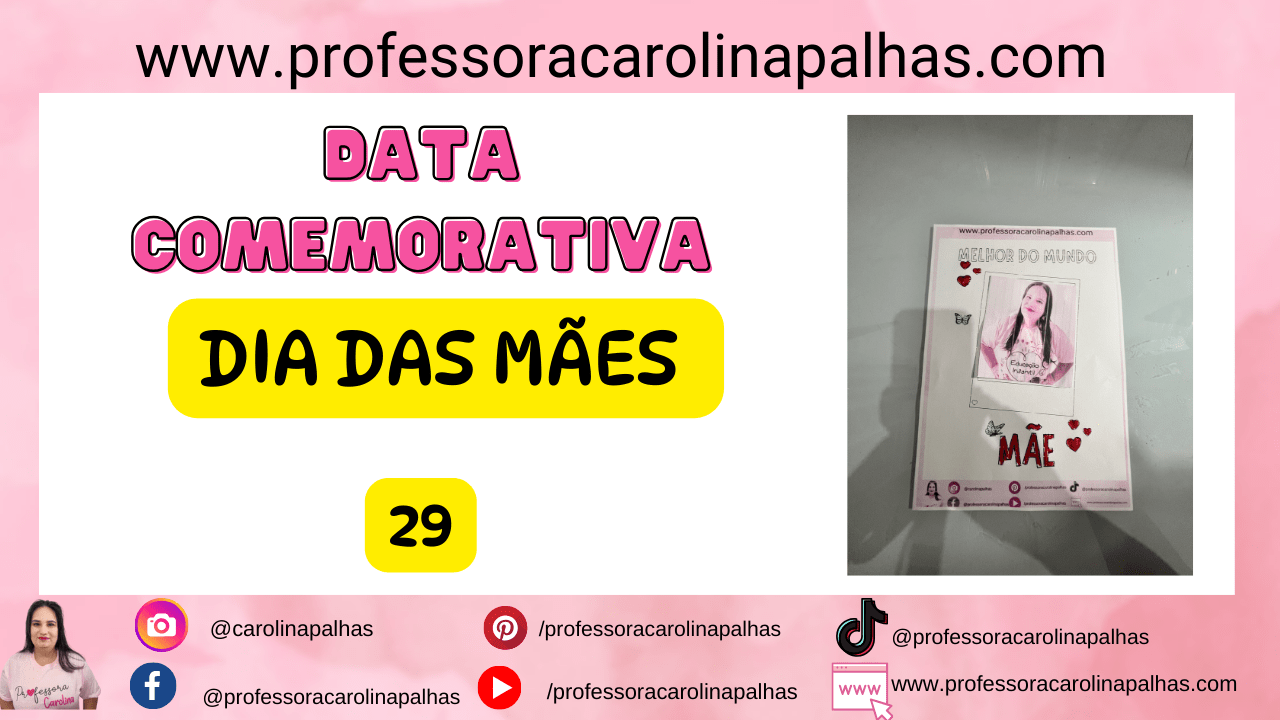 Atividade Dia Das M Es Professora Carolina Palhas