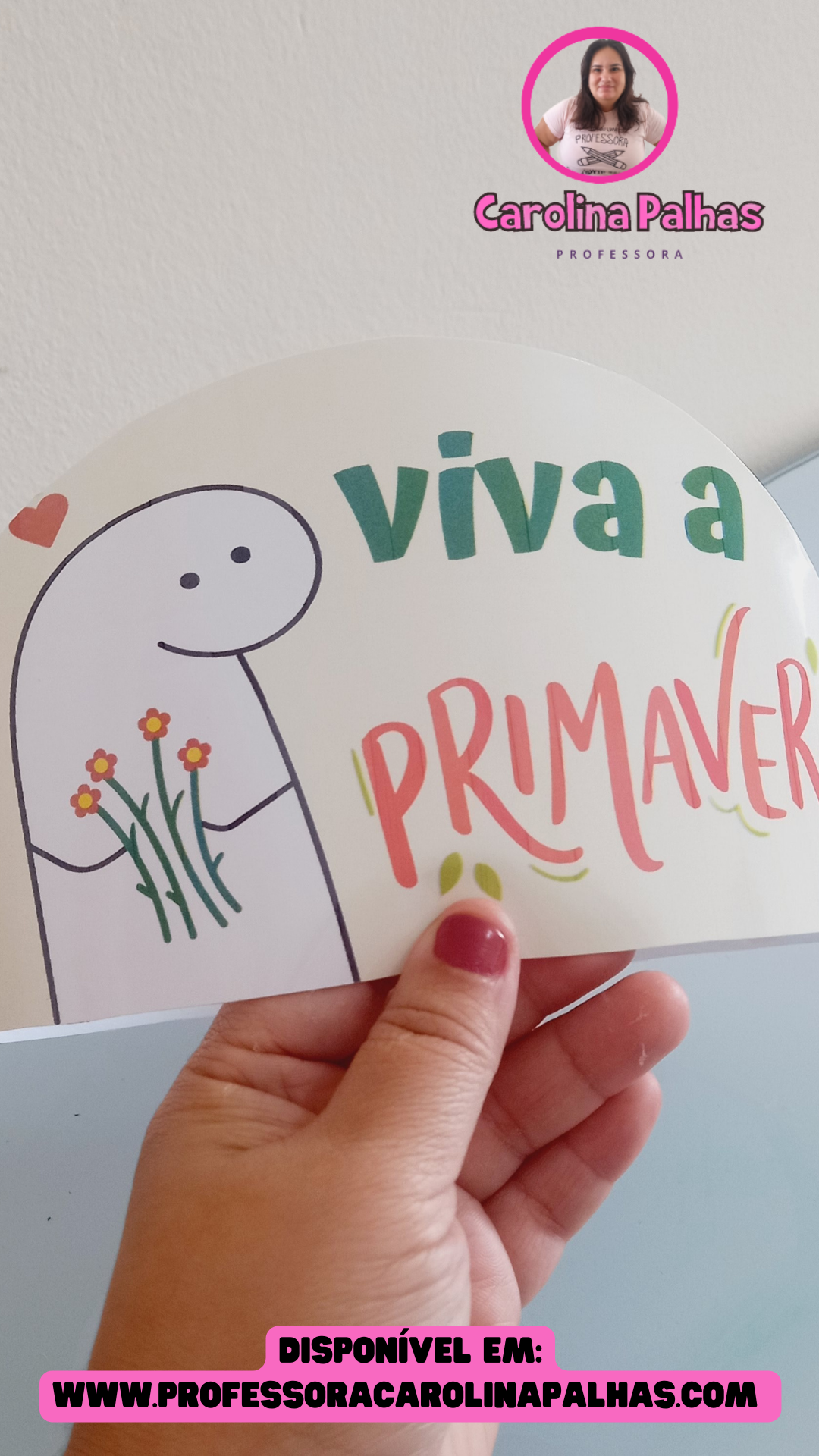 Desenho para colorir com o tema Viva a Primavera - Professora Carolina  Palhas