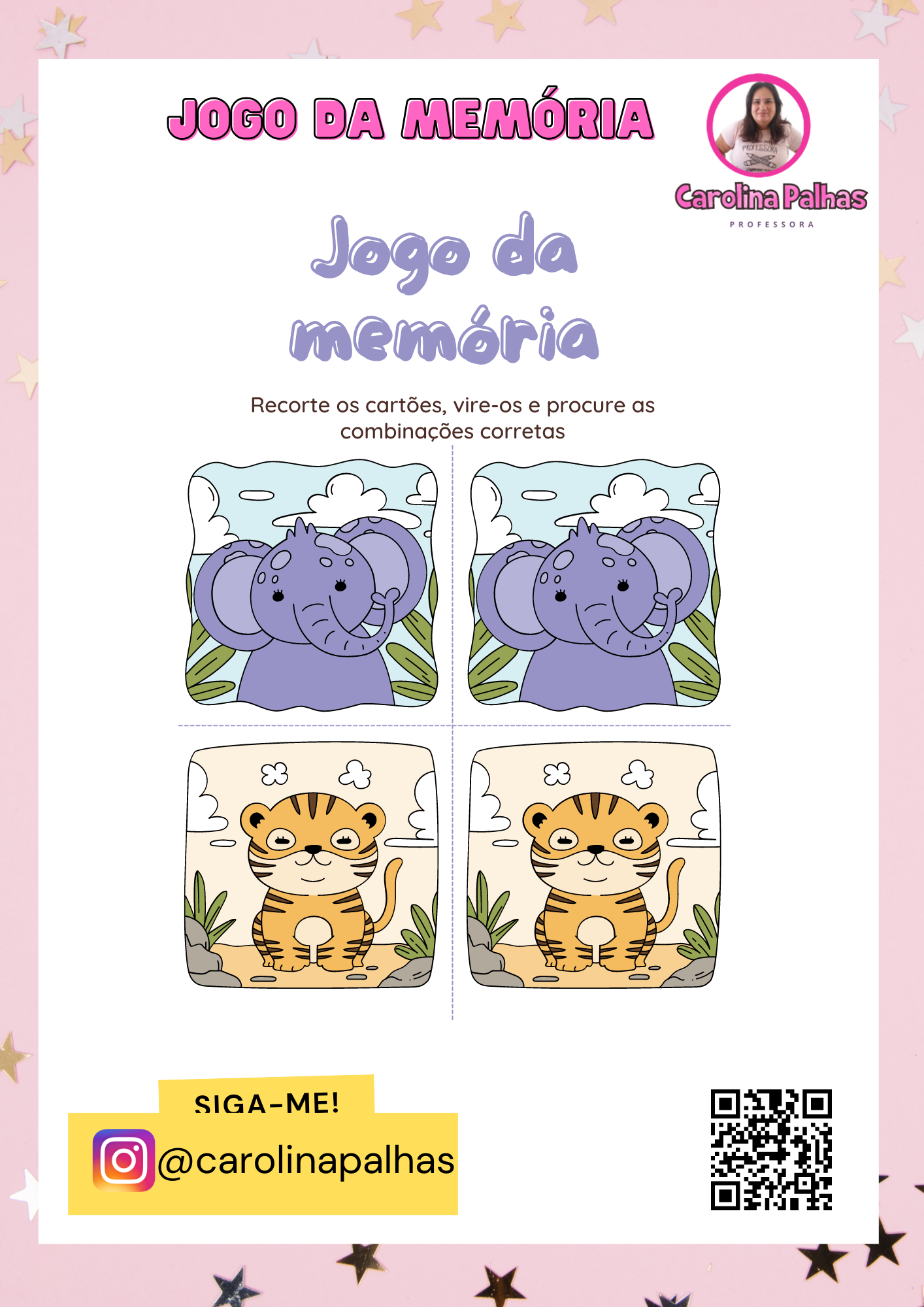 Jogo da Memória Animais Domésticos