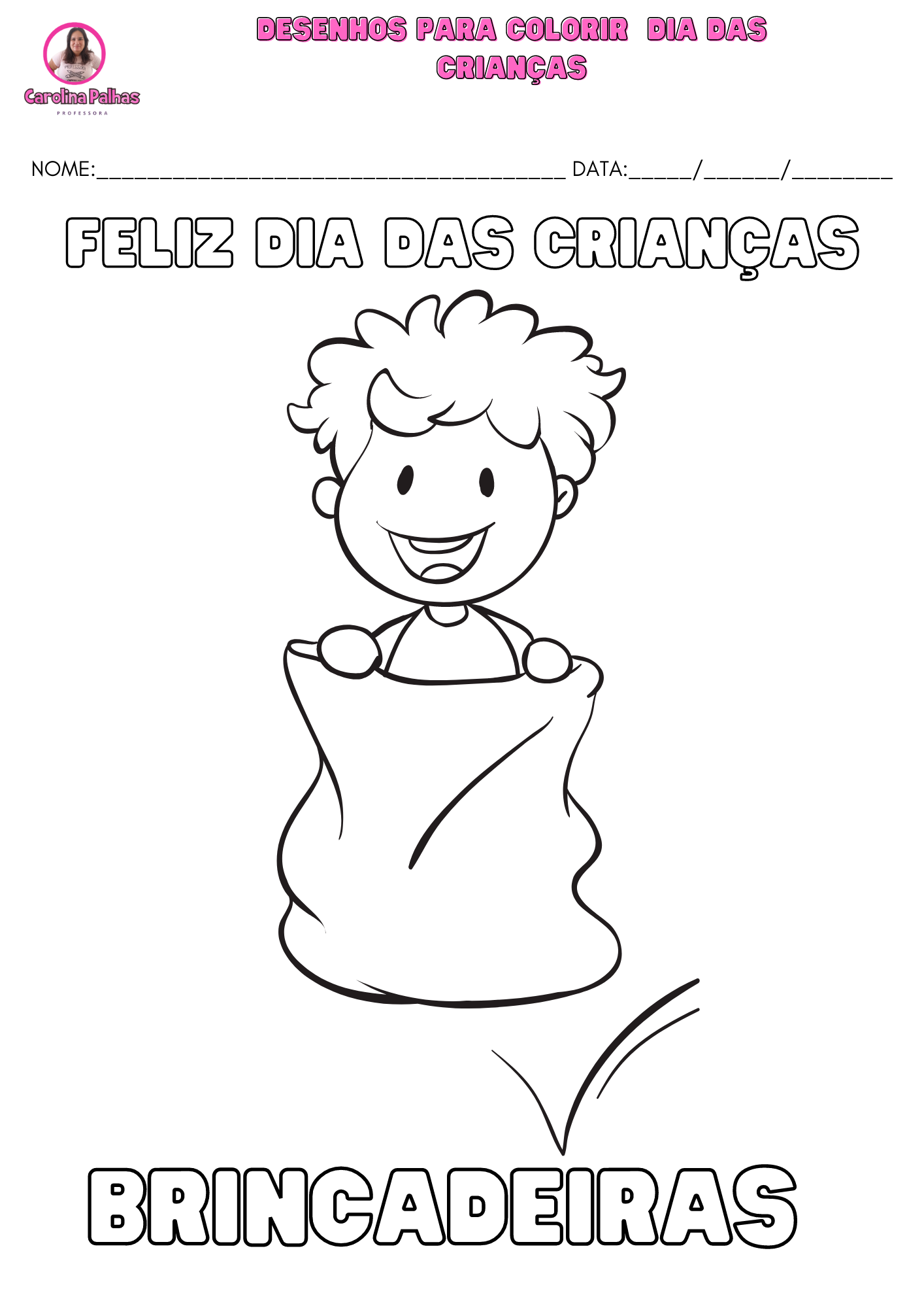 45 desenhos de Dia das Crianças para colorir e imprimir!