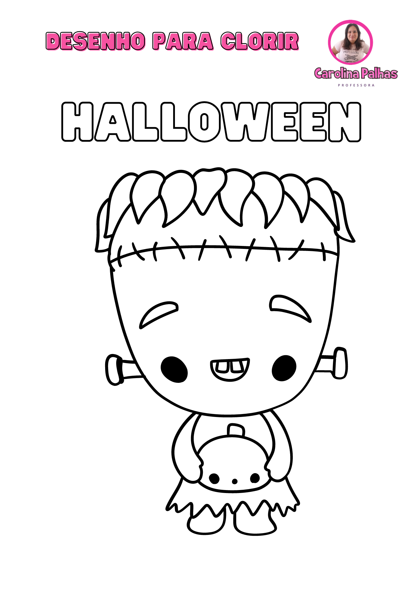 Desenhos para colorir Halloween - Bolacha Pedagógica