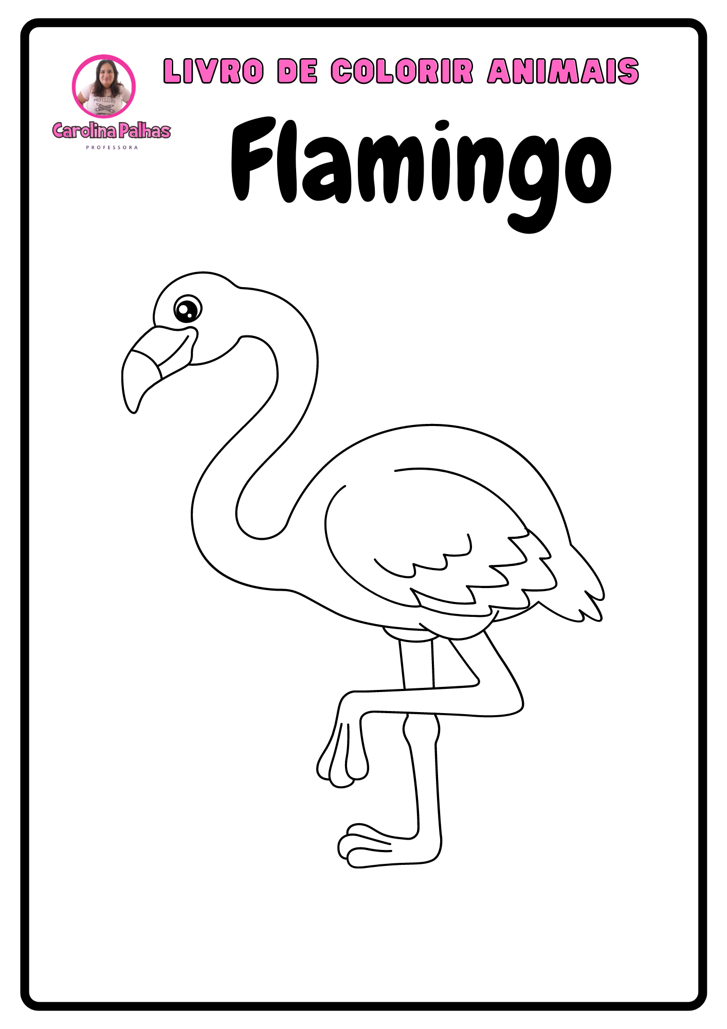 livro de animais para colorir pdf - Professora Carolina Palhas