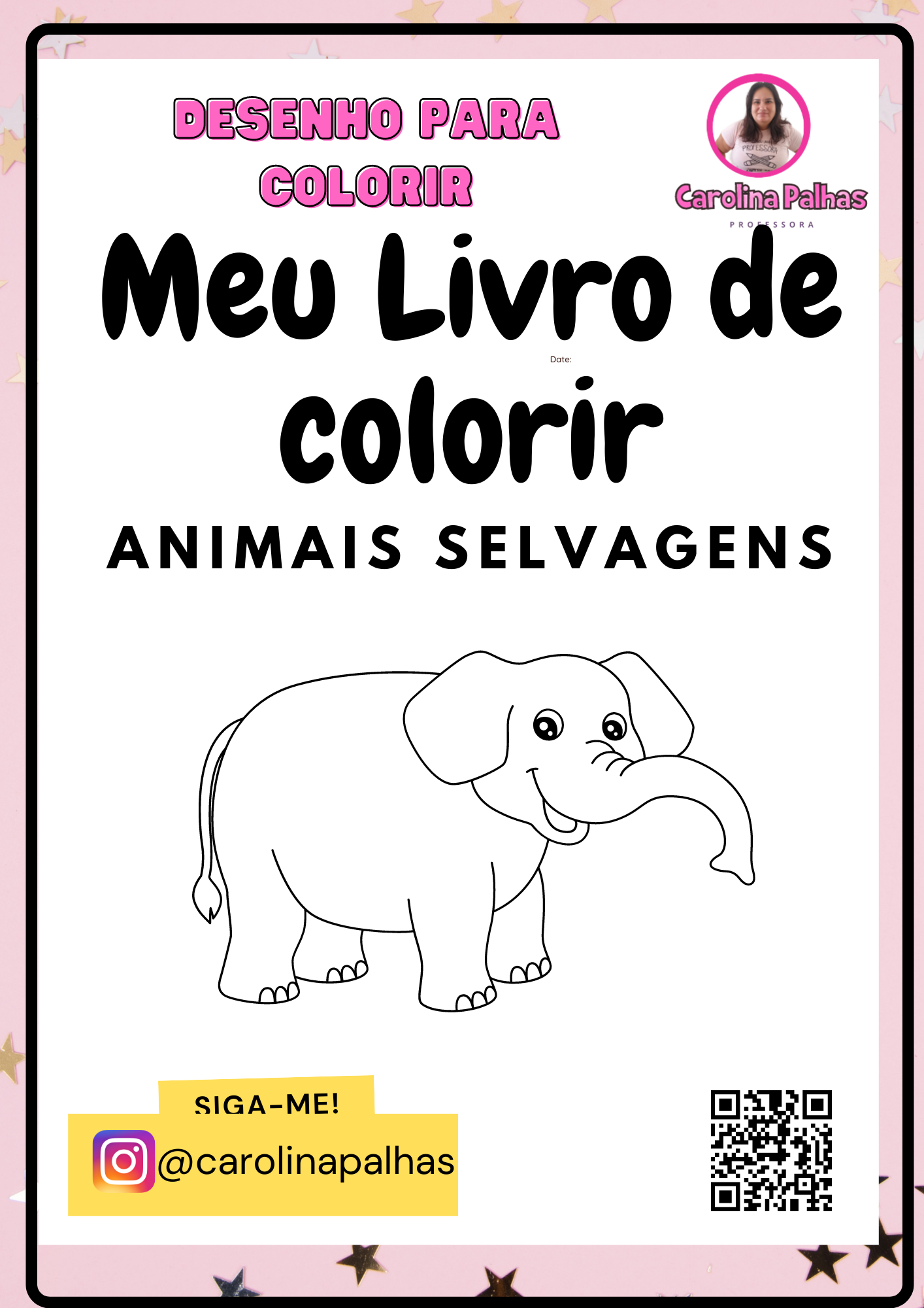 Livro de colorir animais que voam - Professora Carolina Palhas