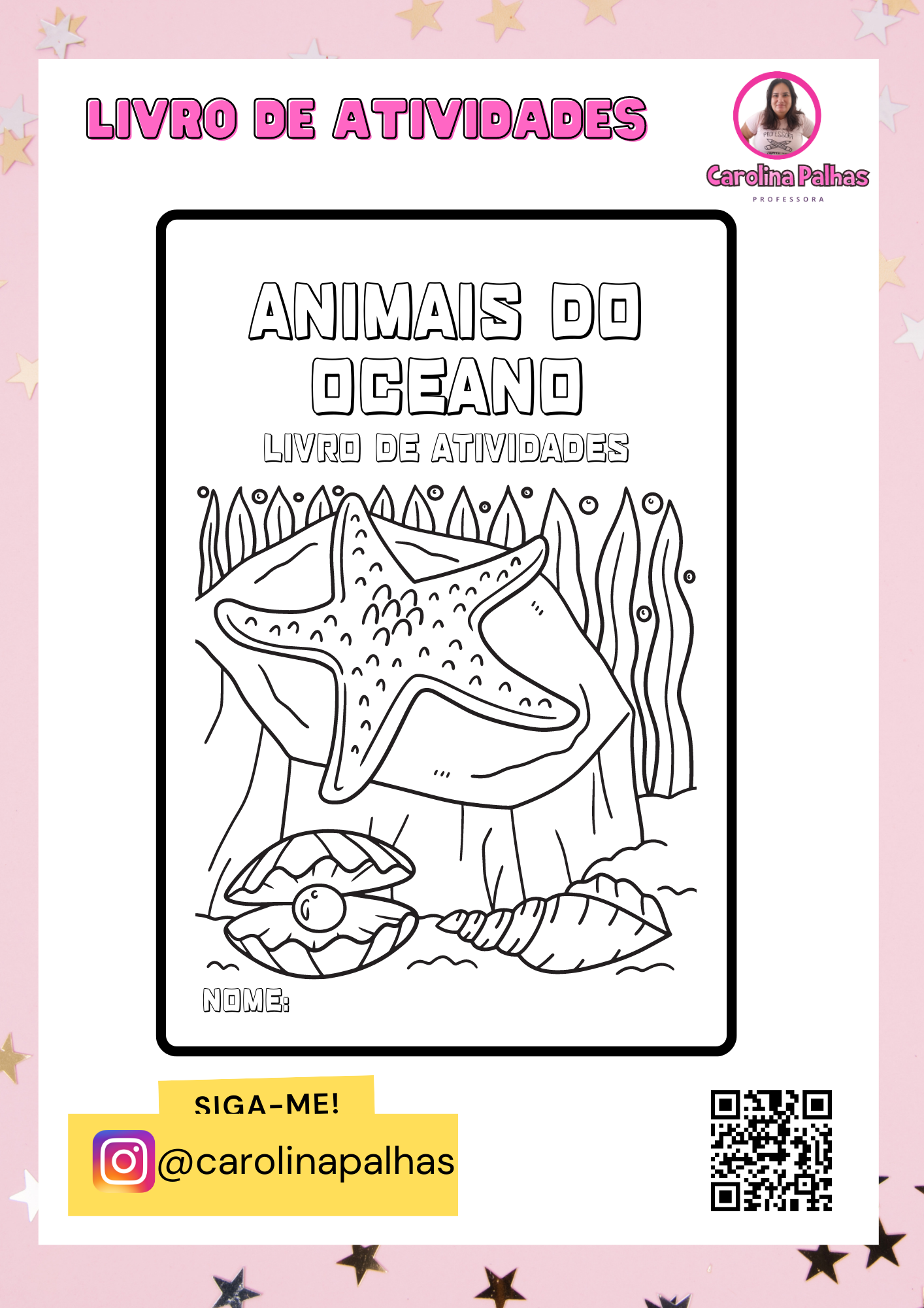 Livro de colorir animais que voam - Professora Carolina Palhas