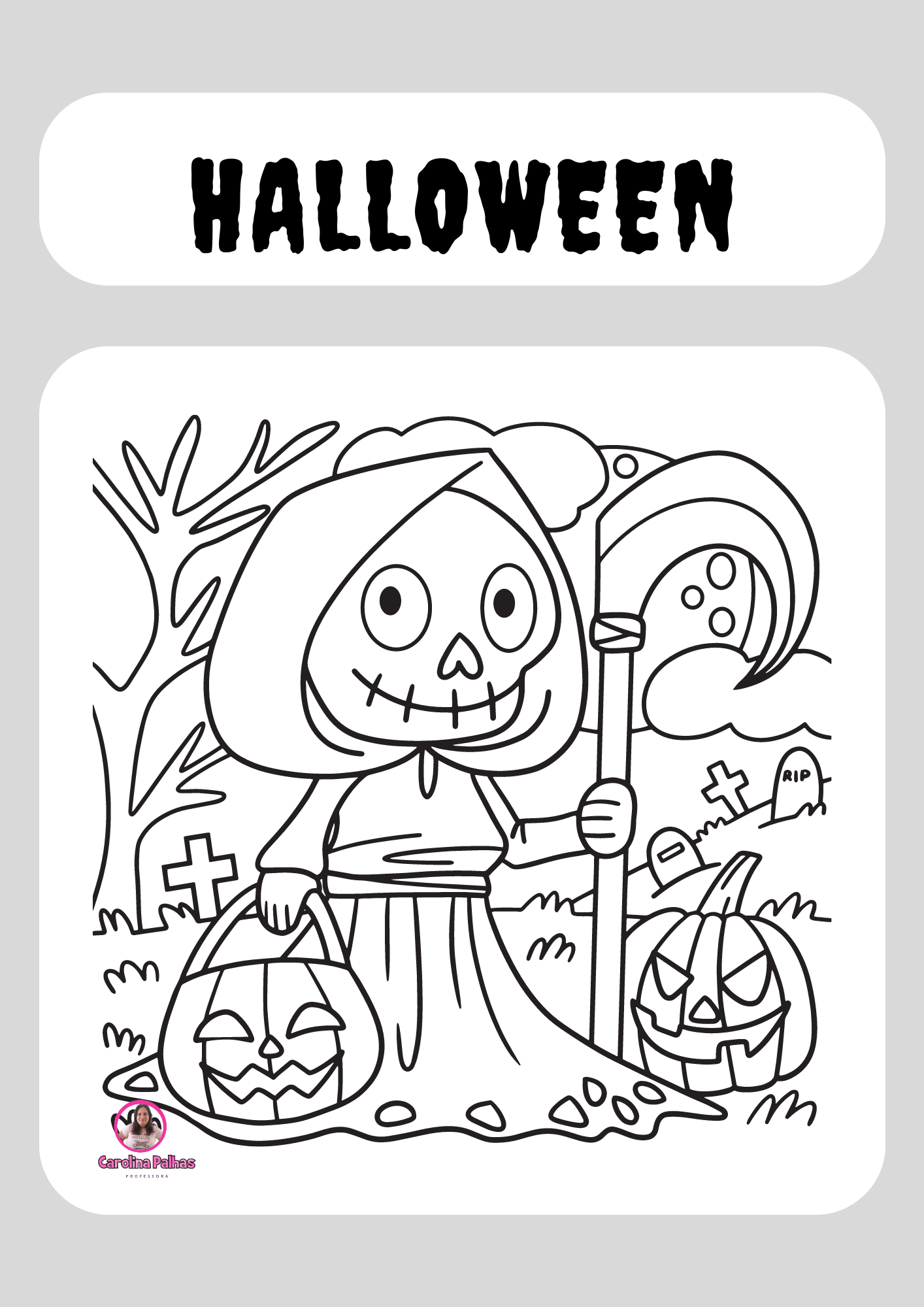 Halloween para colorir 46 –  – Desenhos para Colorir