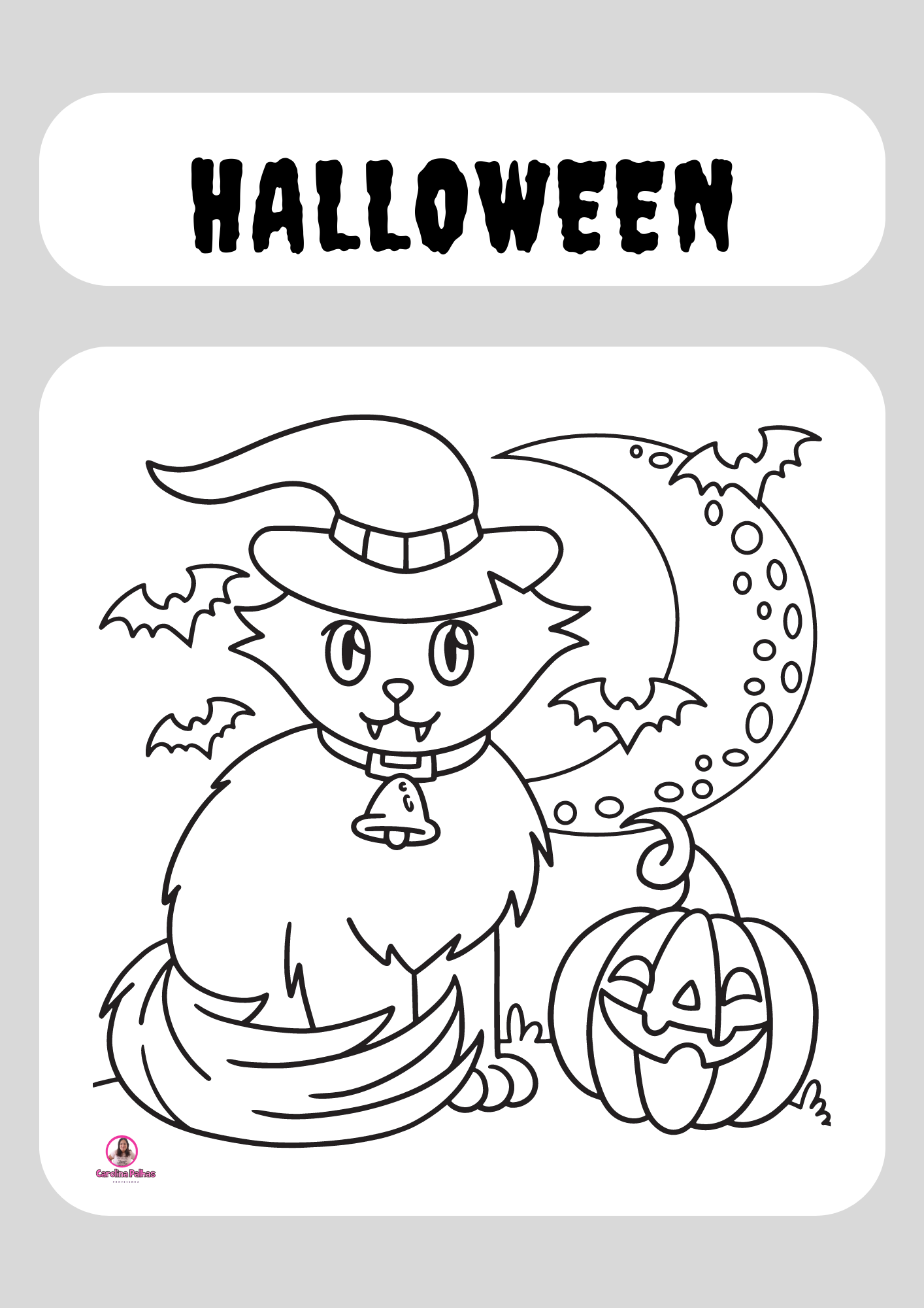 Pintando o Halloween Mágico Livro de desenhos para pintar e