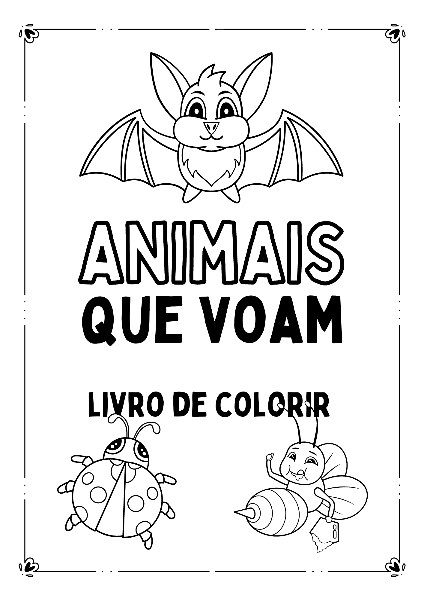 Atividades para colorir: o alfabeto e os animais