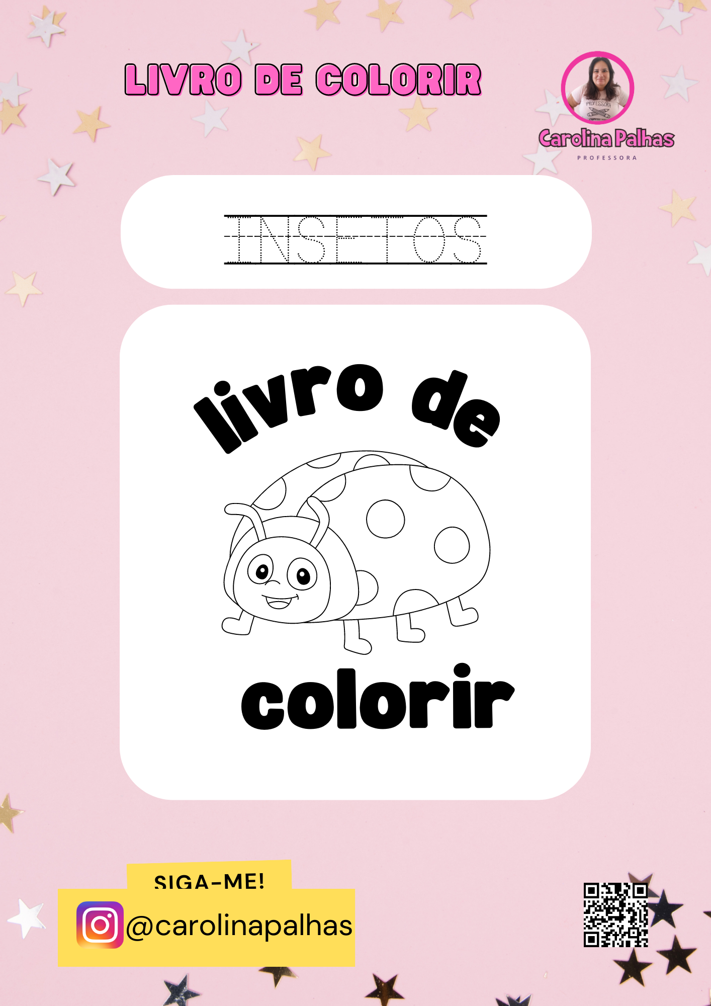 Desenhos para colorir animais - Professora Carolina Palhas