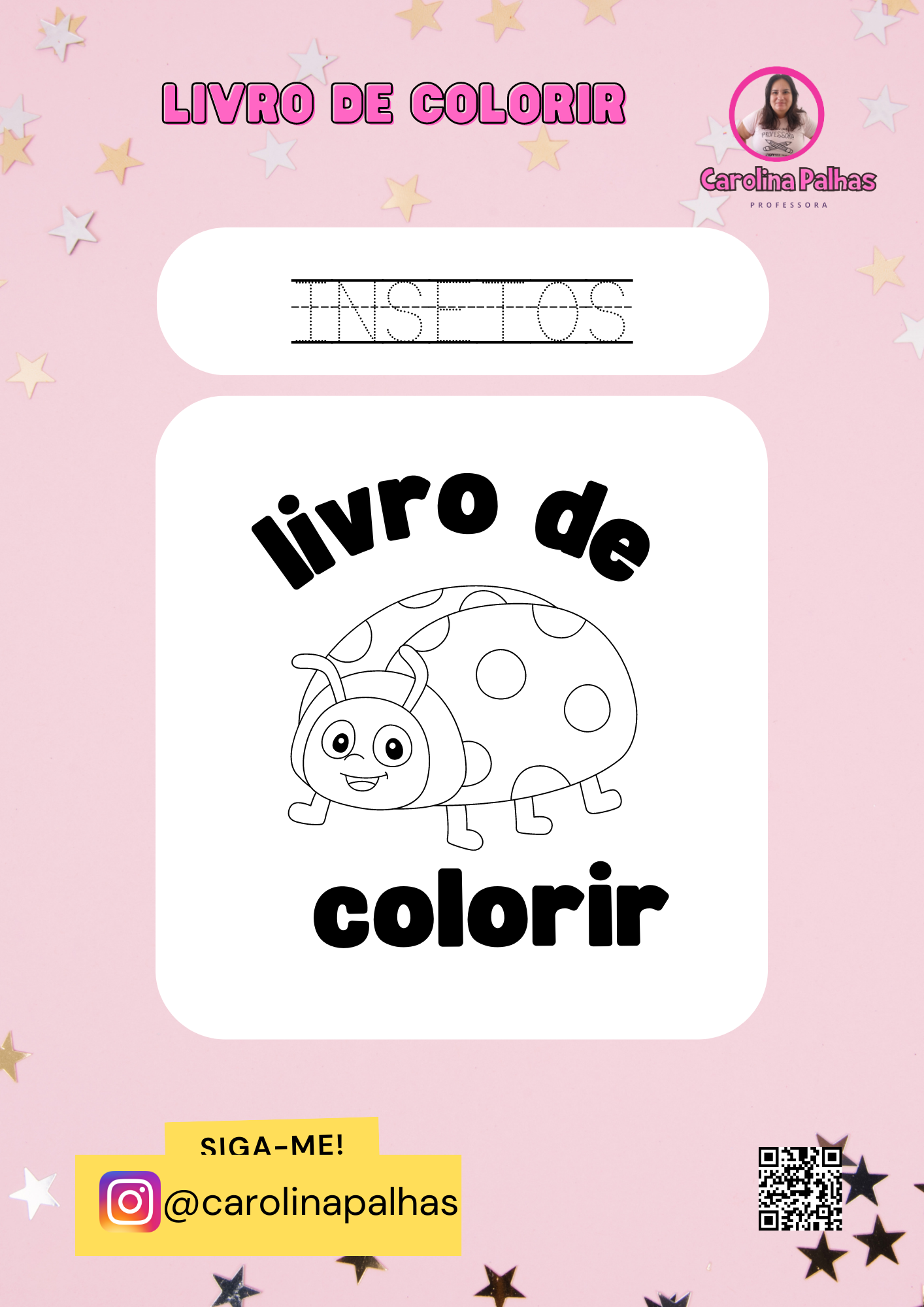 livro de animais para colorir pdf - Professora Carolina Palhas