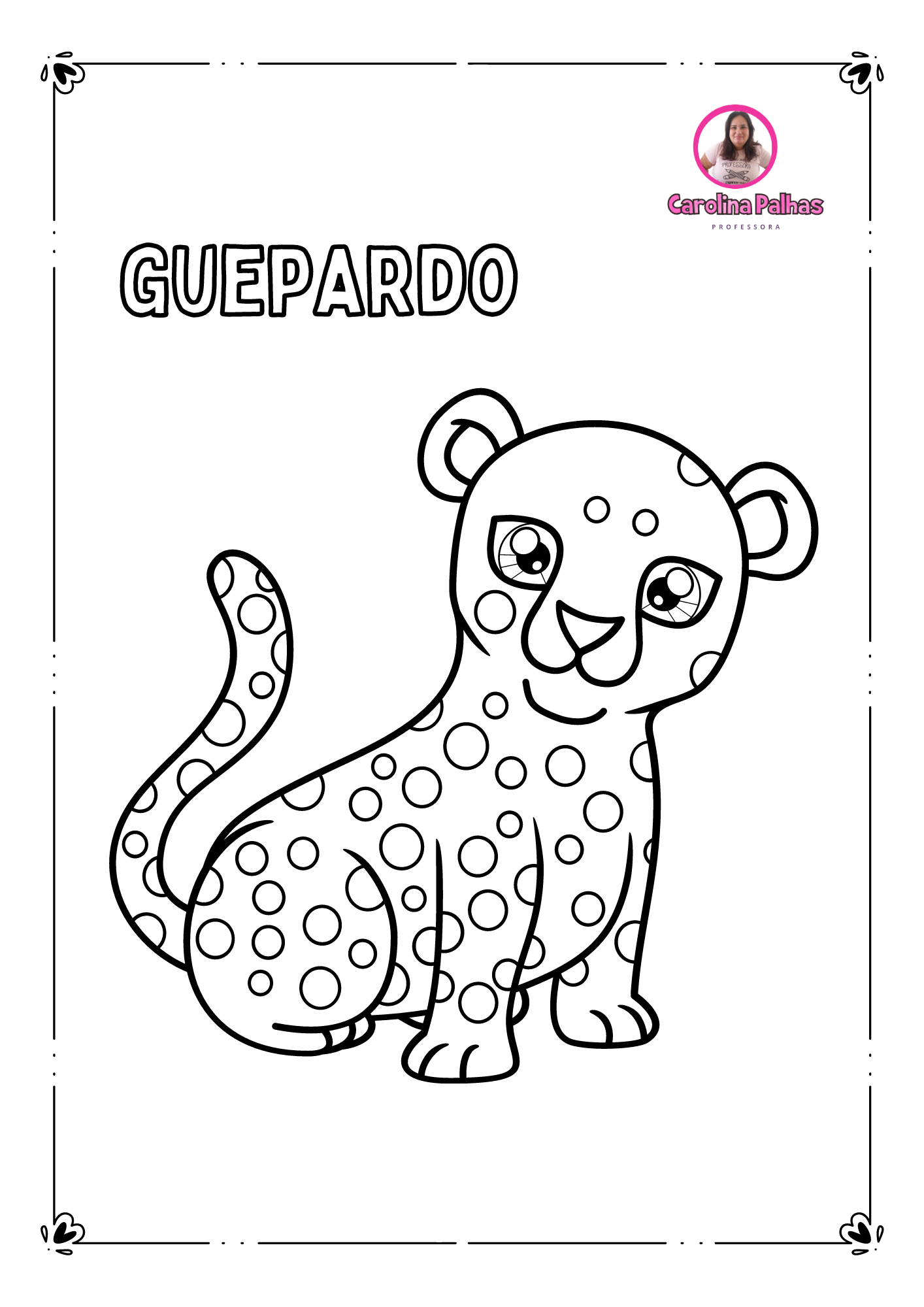 livro de animais para colorir pdf - Professora Carolina Palhas