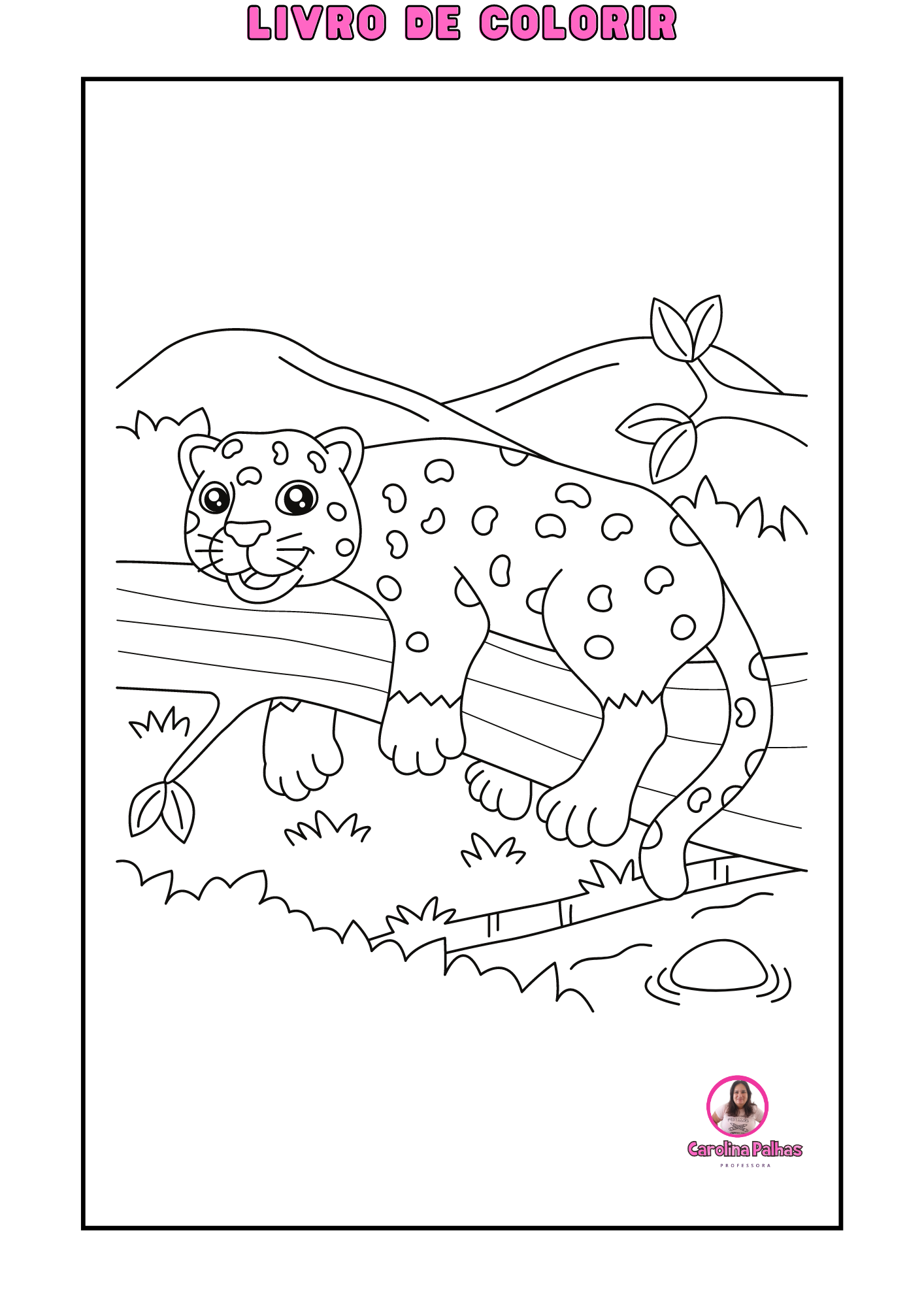 livro de animais para colorir pdf - Professora Carolina Palhas