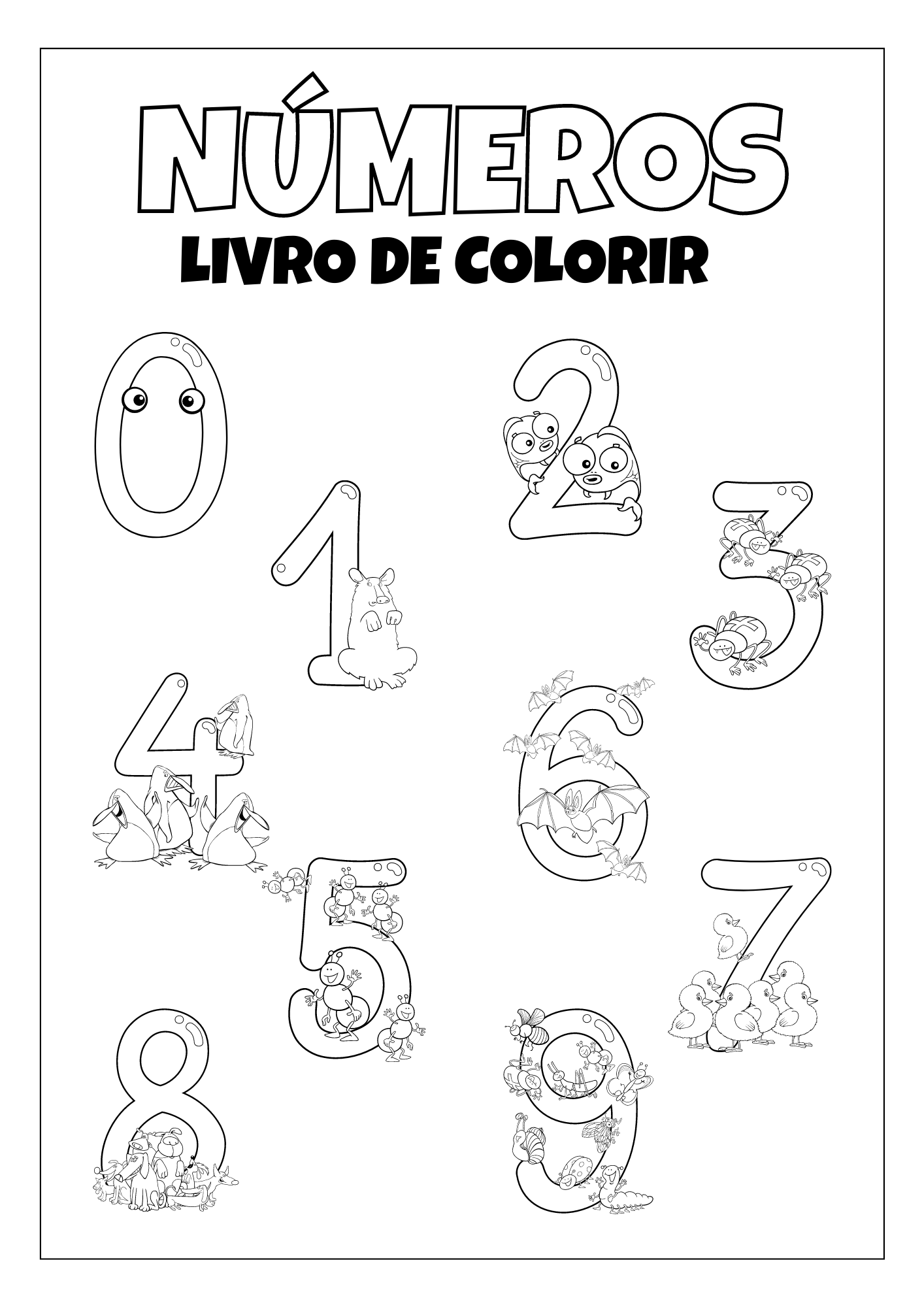 Atividade colorir por números para imprimir