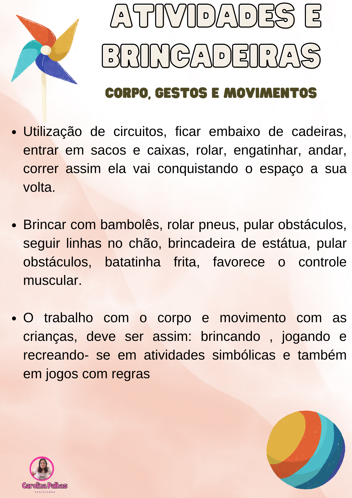 Campo de Experiências: corpo, gestos e movimentos