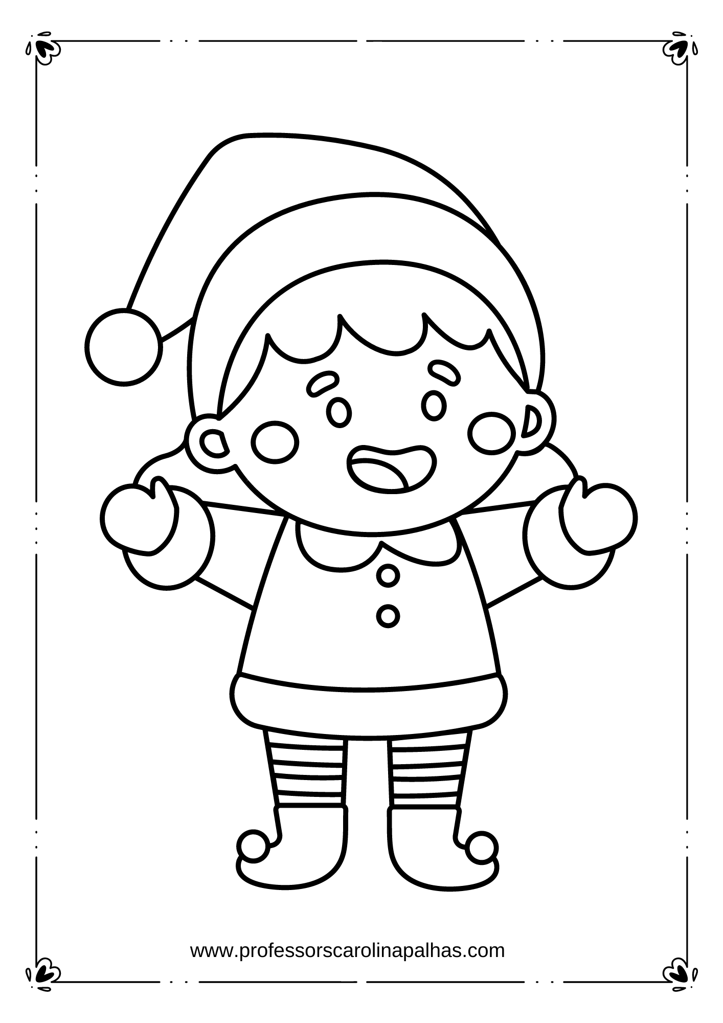 Desenho de Pai Natal para colorir  Desenhos para colorir e imprimir gratis