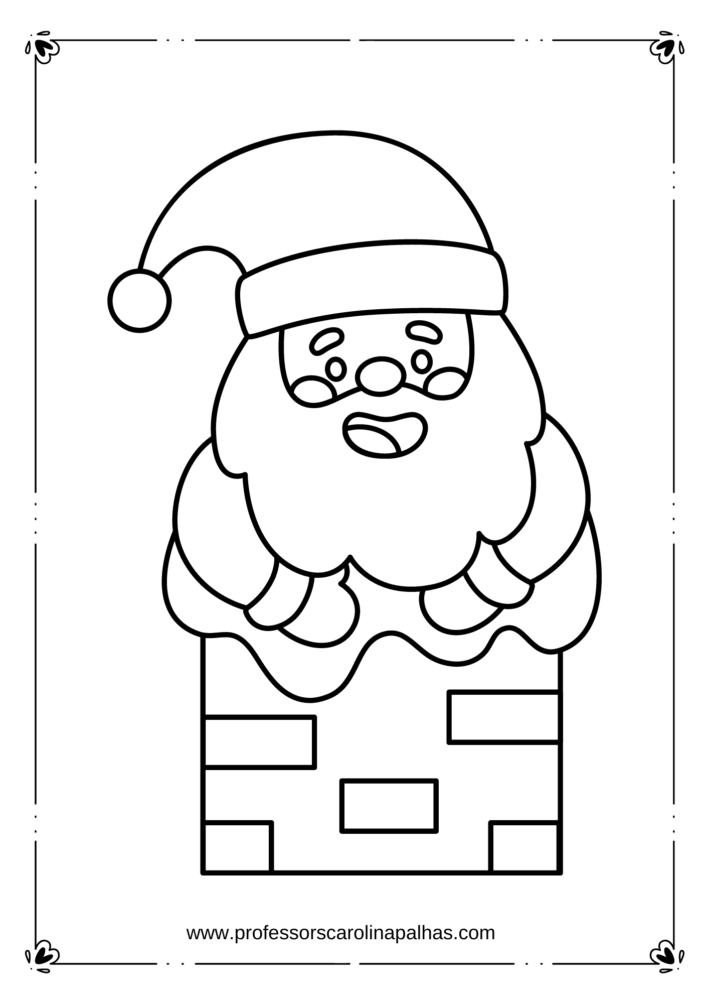 Desenho de Pai Natal 4 para Colorir - Colorir.com