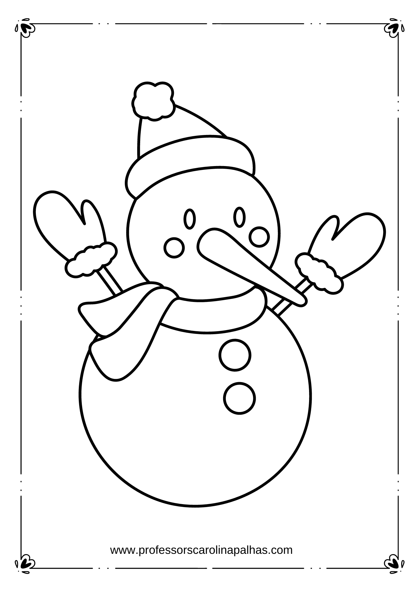 Desenhos de Natal para colorir e coloridos para imprimir  Snowman coloring  pages, Printable christmas coloring pages, Coloring pages winter