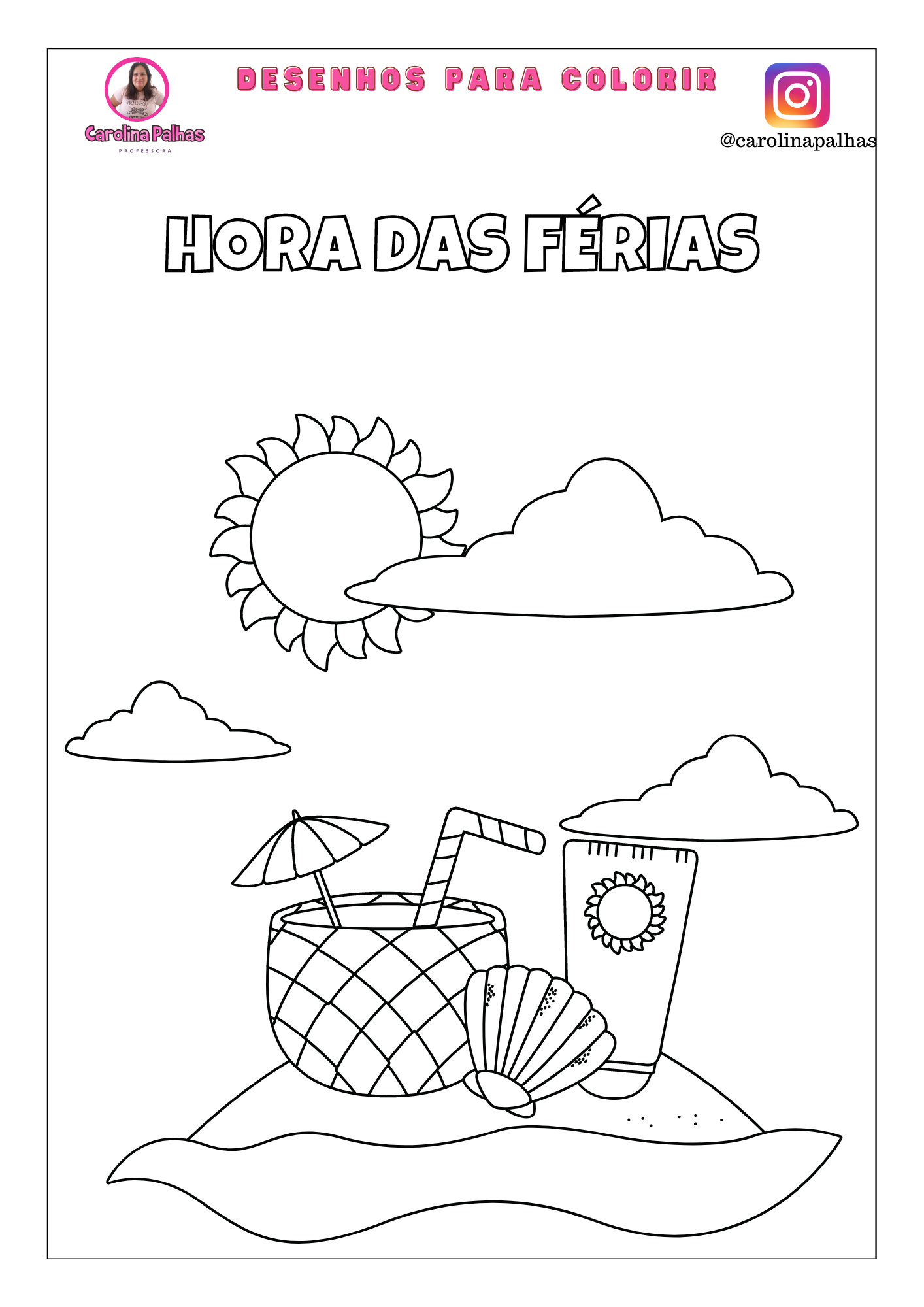 Atividades de desenhos para educação infantil colorir