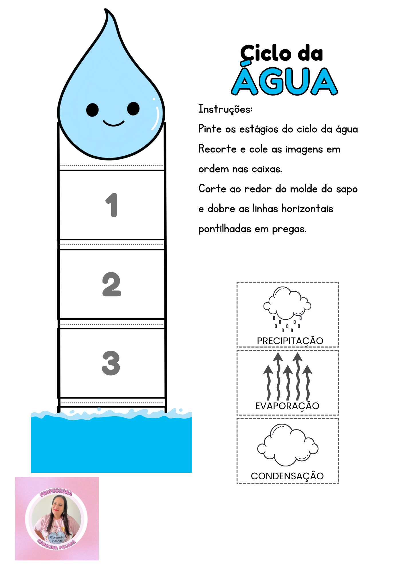 Jogo educativo sobre o ciclo da água: ed. infantil e fundamental - Educador
