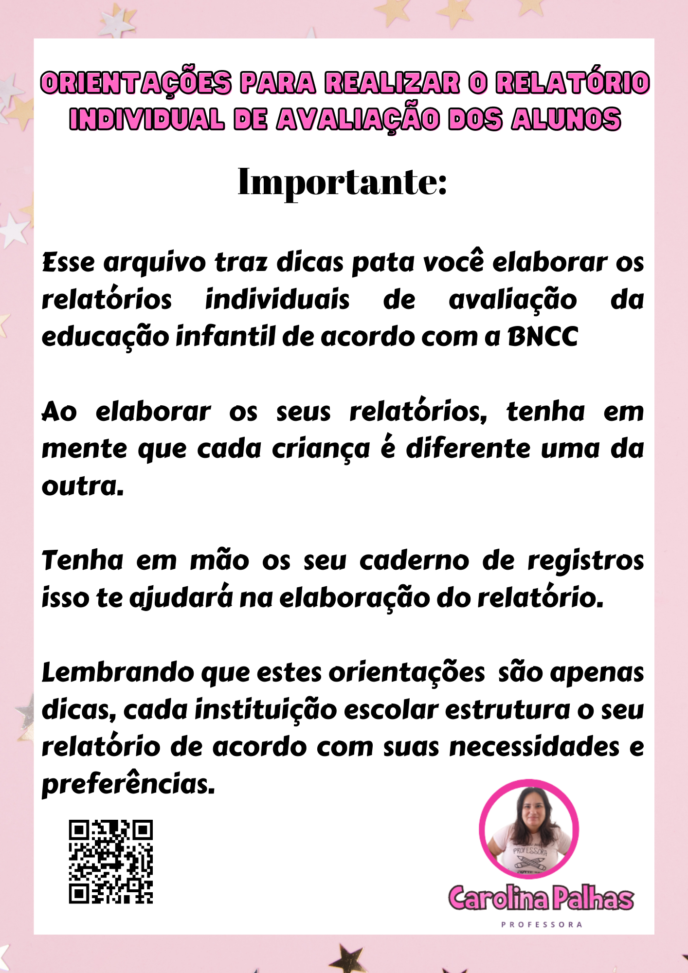 Como Elaborar O Relatório De Individual De Avaliação? - Professora ...