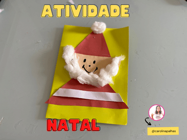 Atividade de natal com o tema papai noel - Professora Carolina Palhas