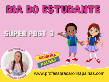 Desenhos para colorir com o tema dia dos estudantes - Professora Carolina  Palhas