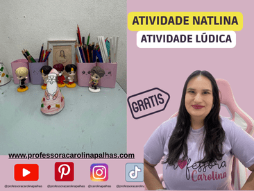ATIVIDADE DE NATAL GRATUITA| PAPAI NOEL CONE - Professora Carolina Palhas