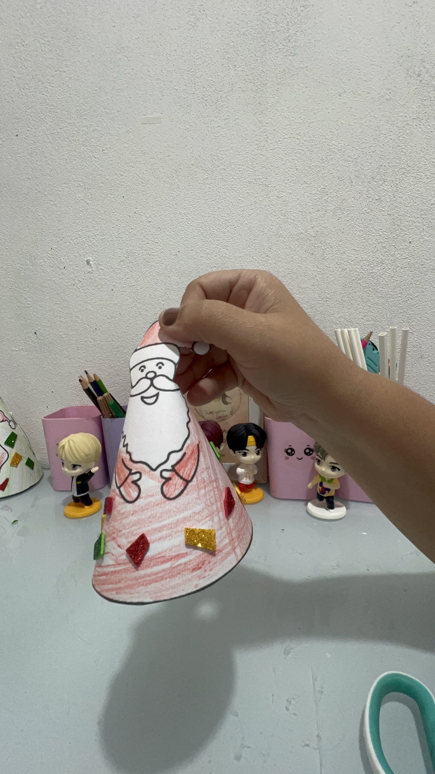 ATIVIDADE DE NATAL GRATUITA| PAPAI NOEL CONE - Professora Carolina Palhas